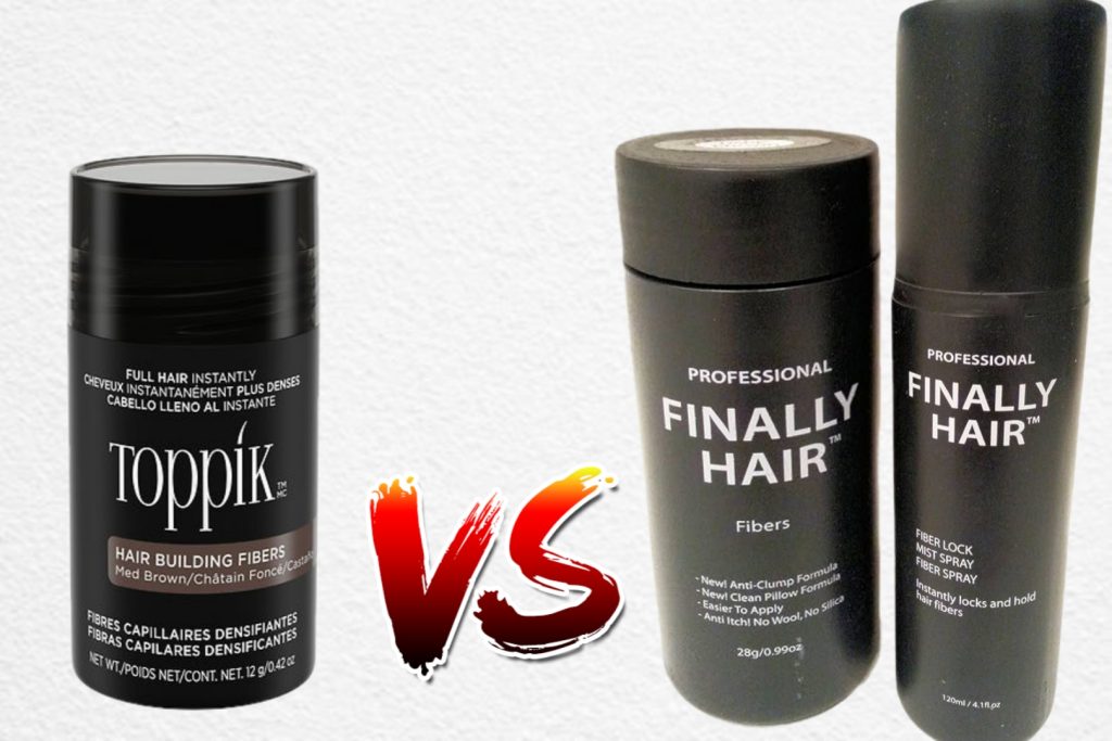 Finally Hair Hair Fibers vs Toppik