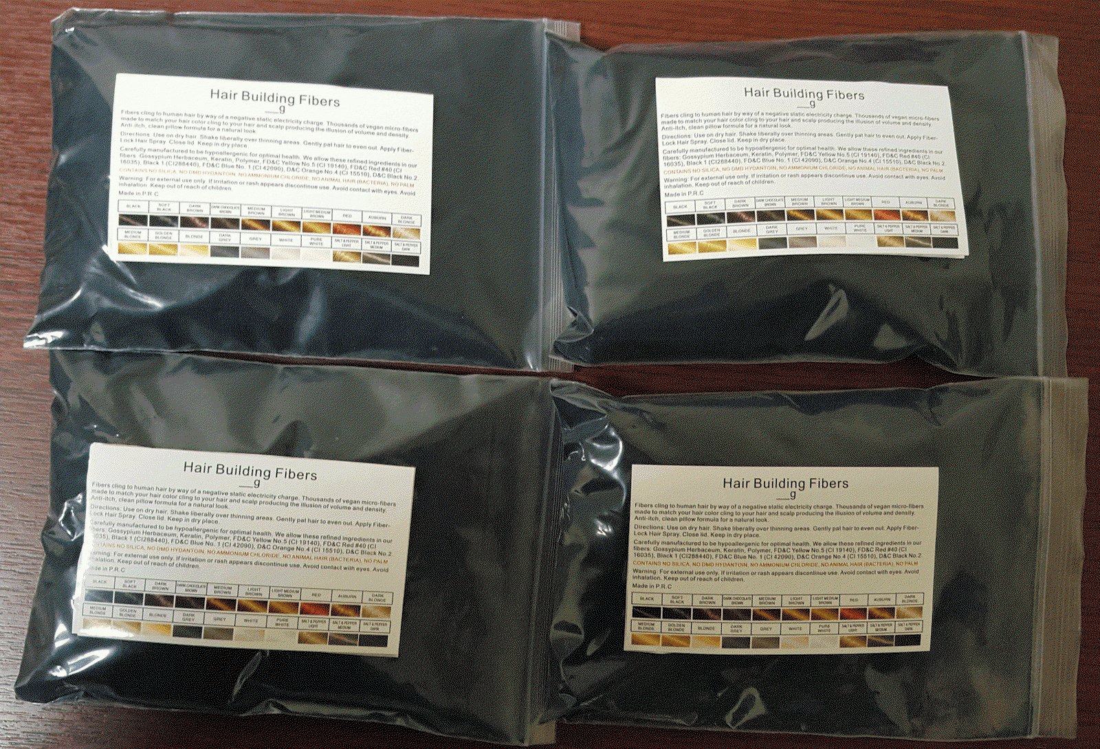 Private Label Refill Bag 228G 1/2 Pounder Hair Filler Fiber